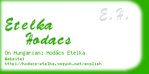 etelka hodacs business card